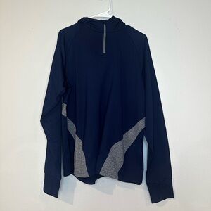 NWT Augusta‎ sportswear quarter zip men’s grey and navy layering top in size 2XL